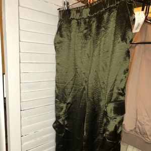 Red, Green and Copper harem pants from Forever 21